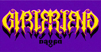 This is a mirror ambigram girlfriend